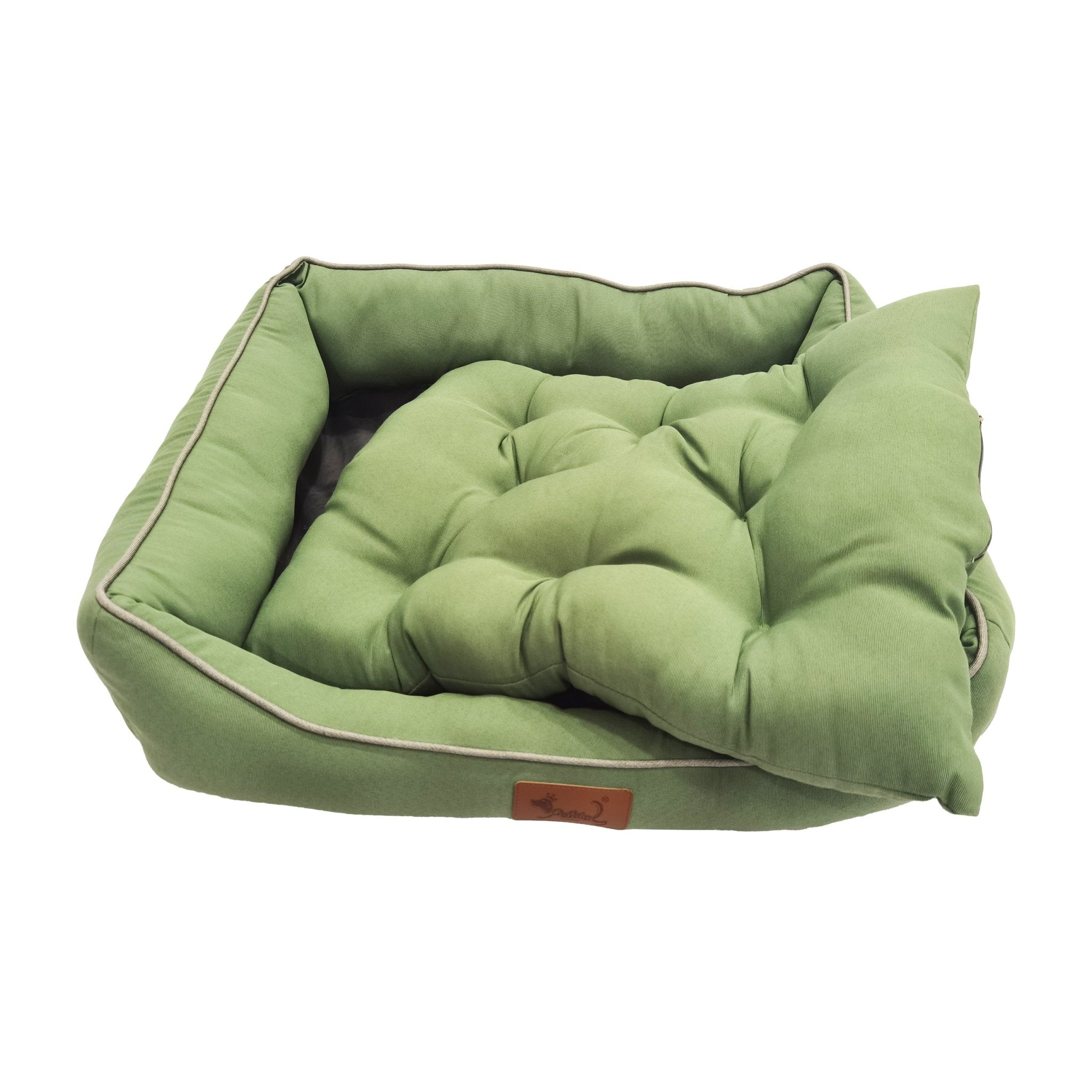Imagen de Productos para mascotas y animales Cama para Perros de Loneta, Verde en color S - 52x41x17cm de Meishida